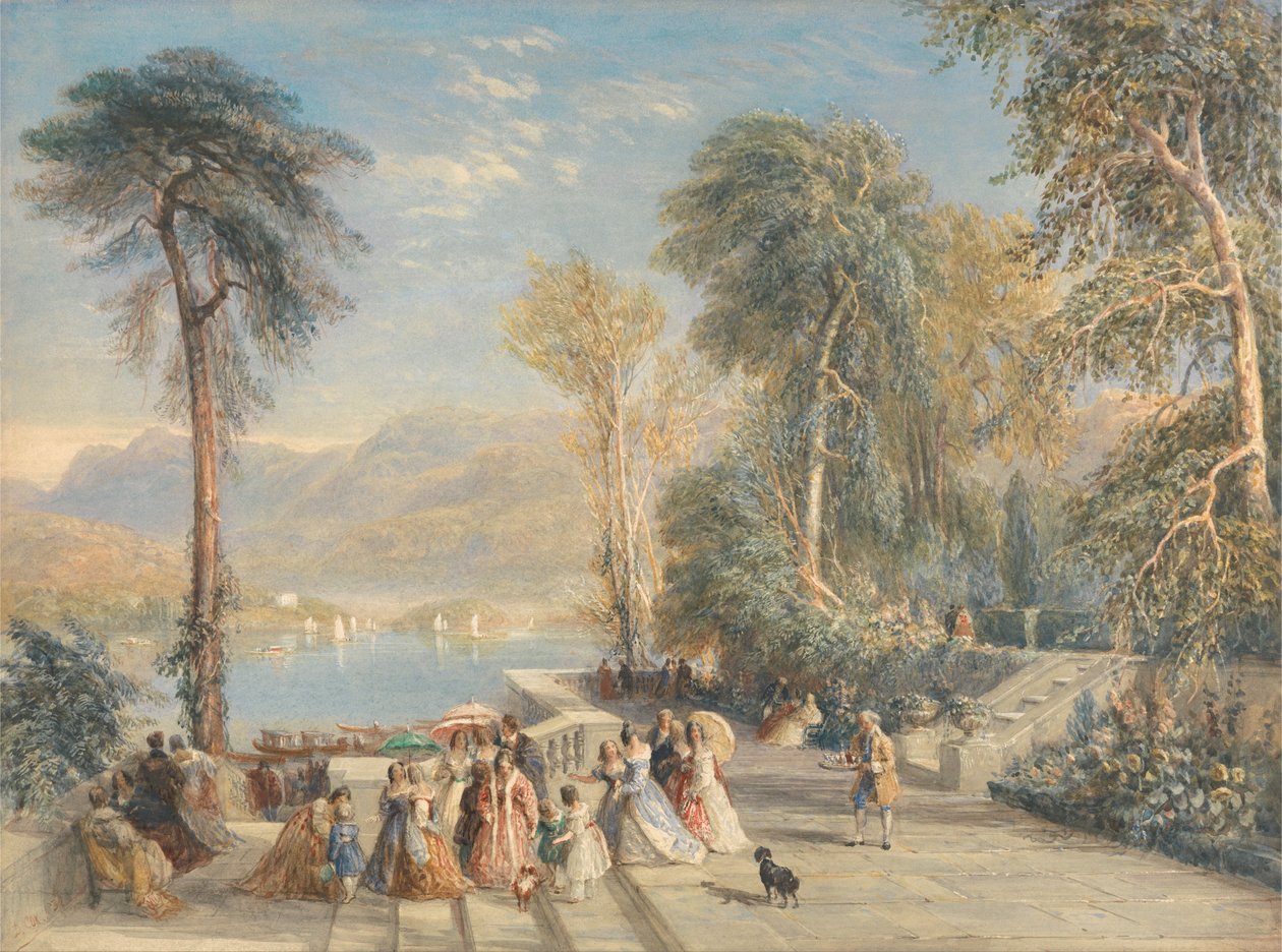 Windermere under regatta av David Cox