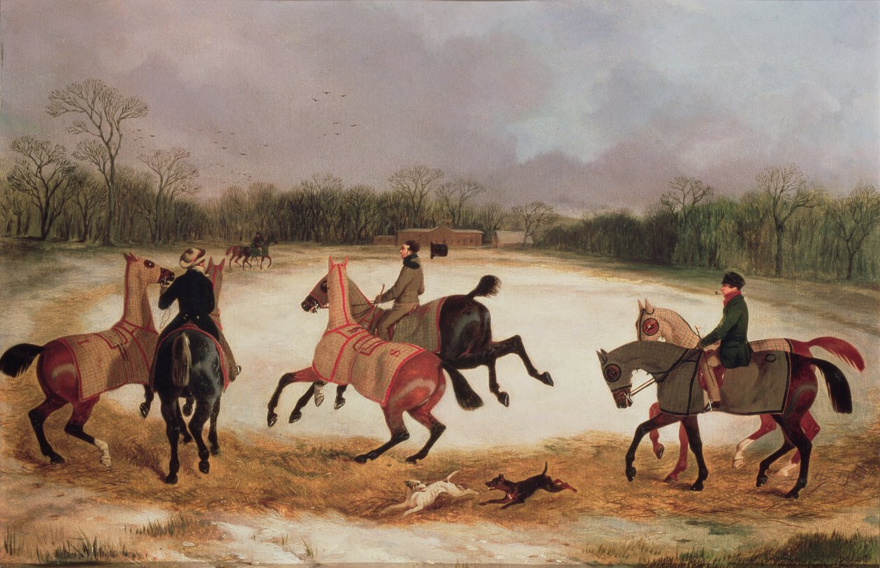 Grooms, der træner væddeløbsheste swed av David of York Dalby