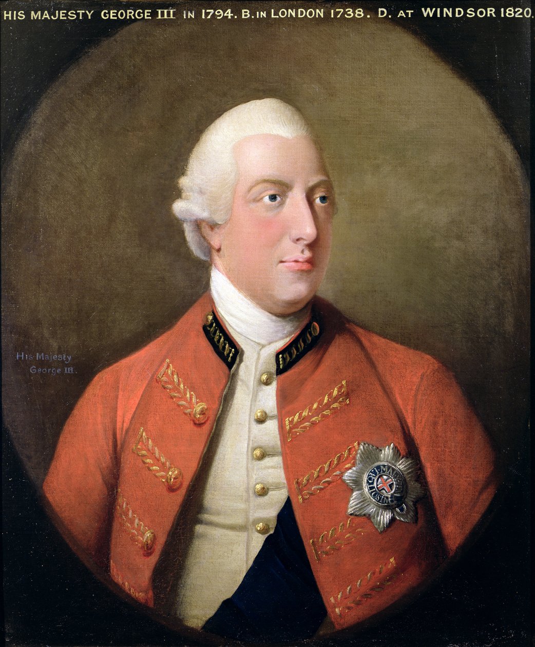 Porträtt av George III (1738-1820) 1794 av David Dodd
