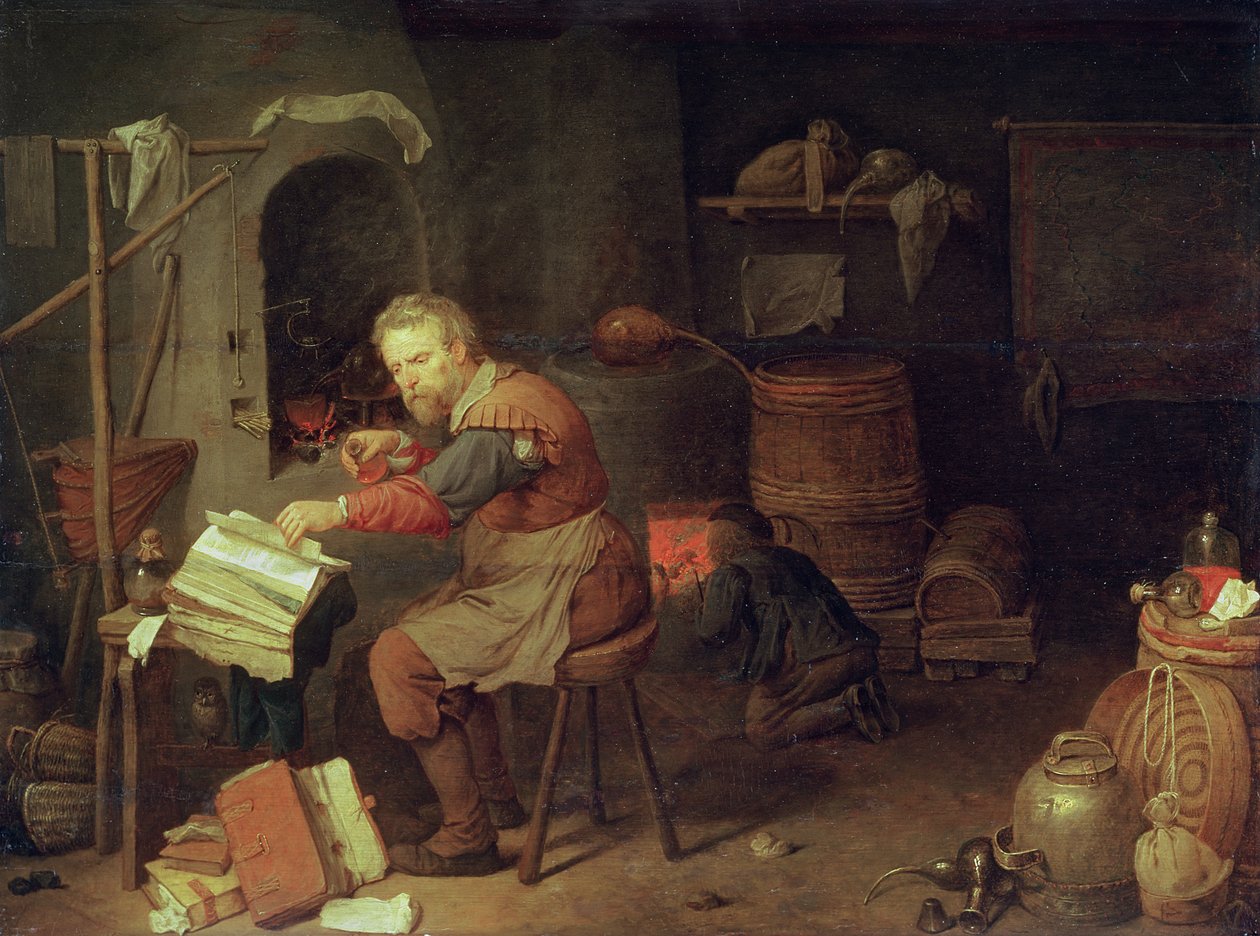 Alkemistens verkstad av David III Ryckaert