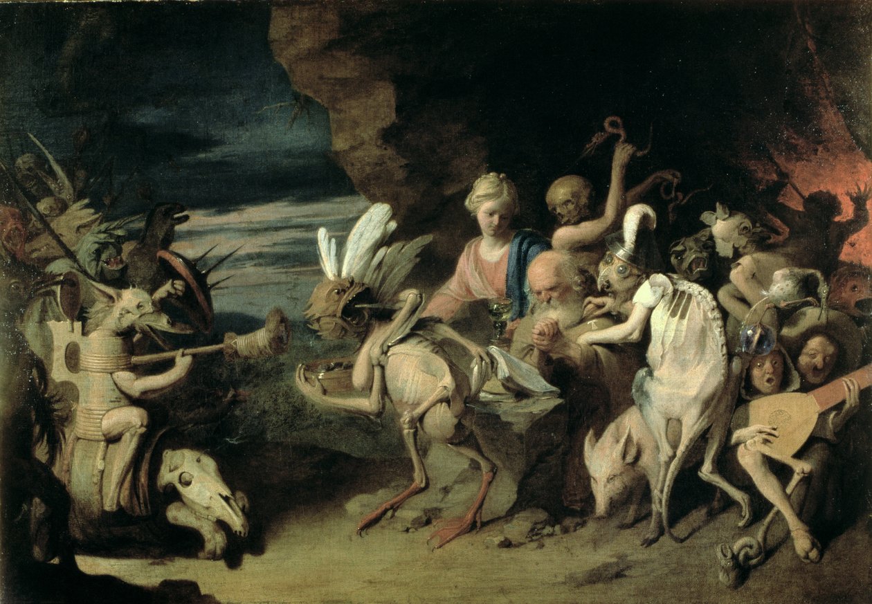 Frestelsen av den helige Antonius av Egypten av David III Ryckaert