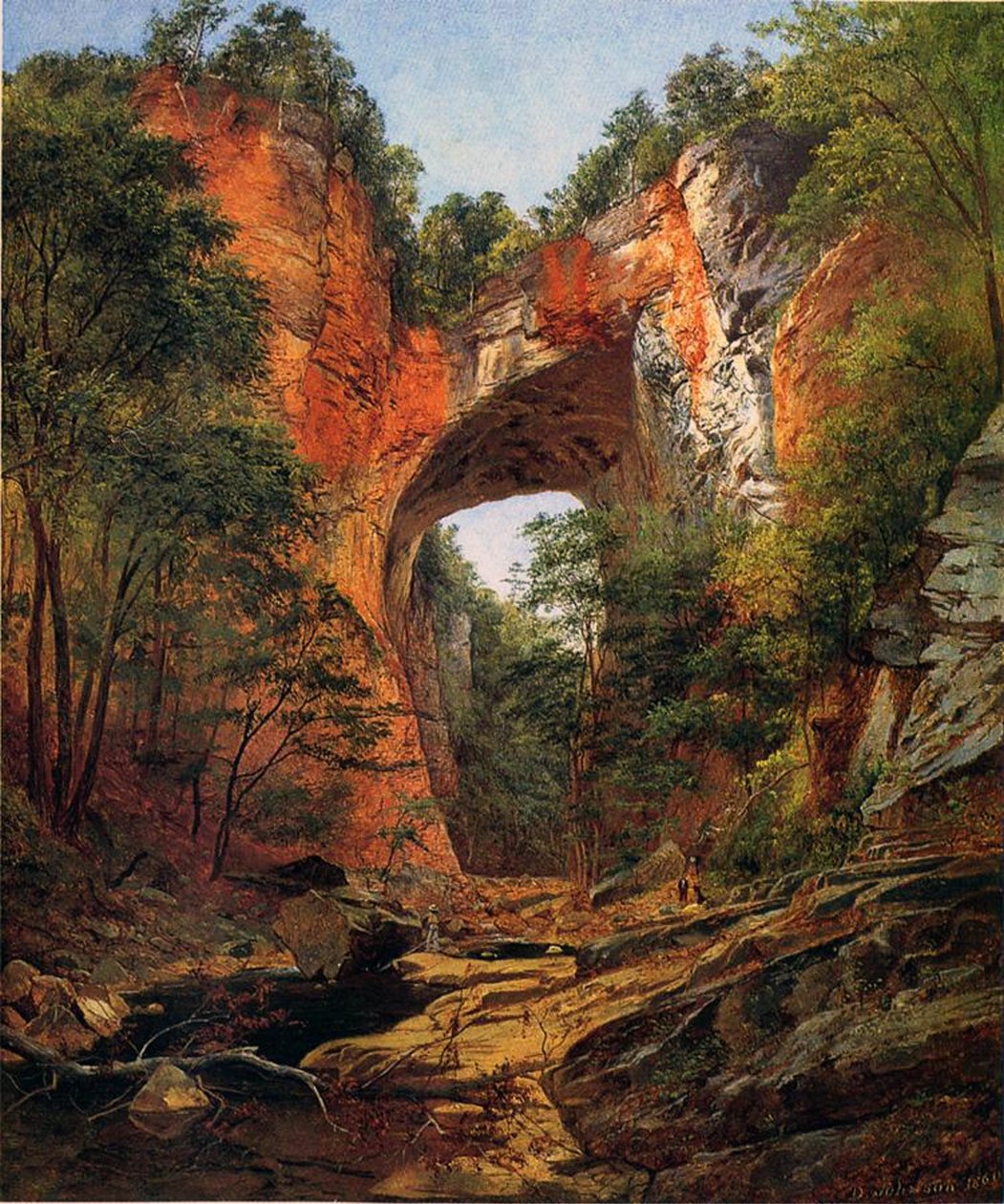 A Natural Bridge, Virginia, 1860 av David Johnson