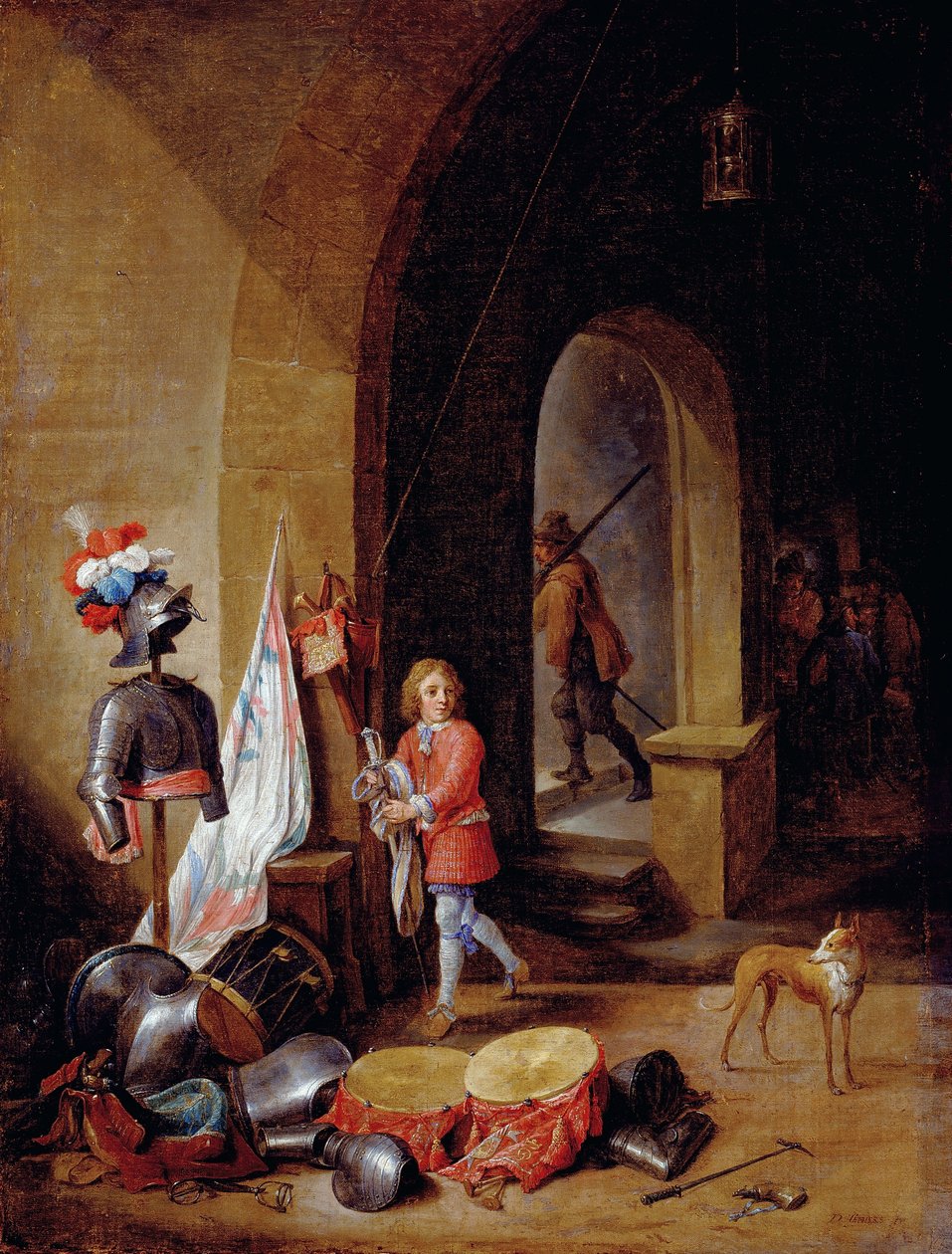 Ett vaktrum av David Teniers the Younger