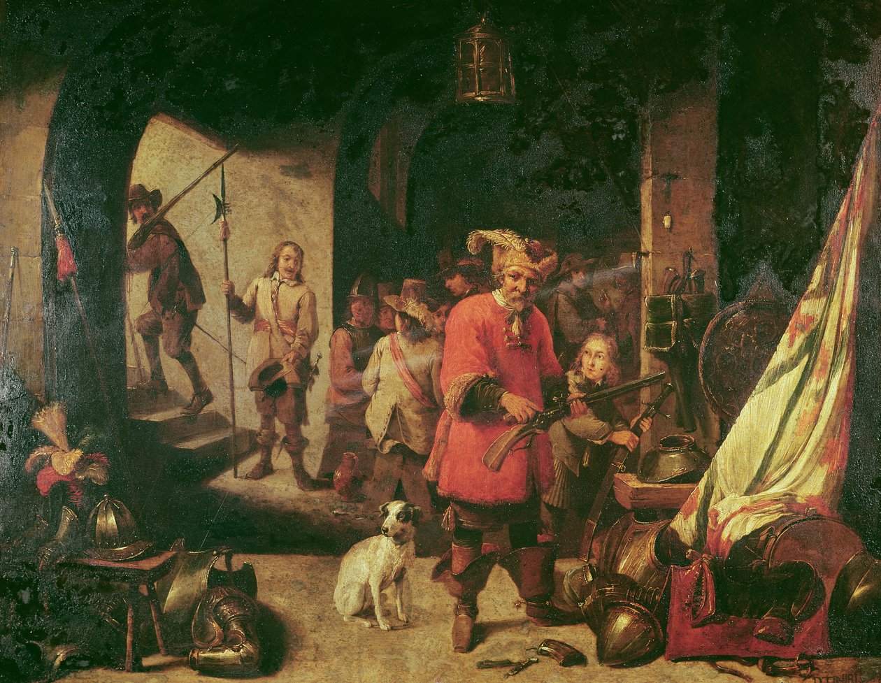 Vapenlager, 1667 av David Teniers the Younger