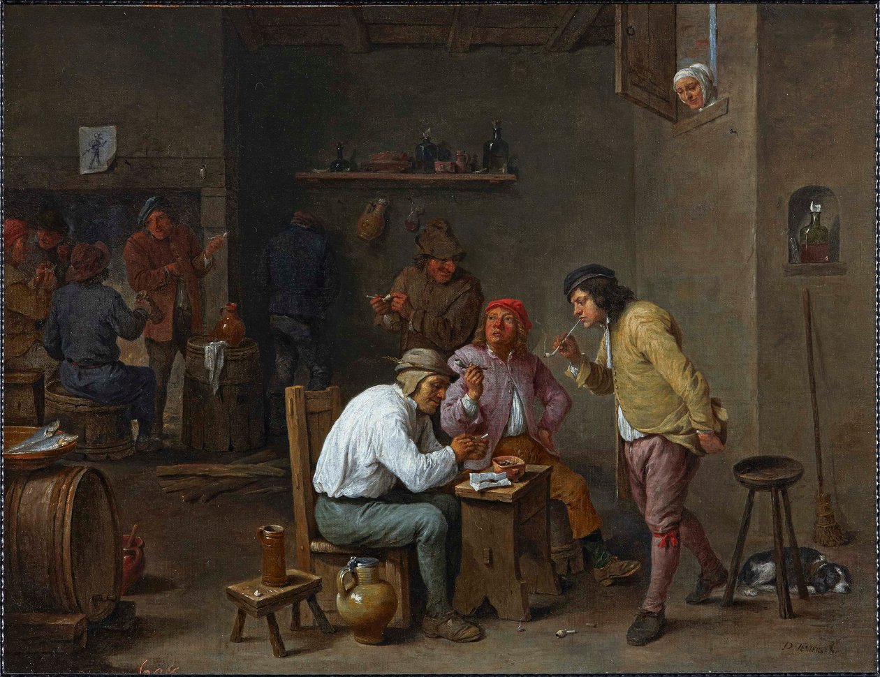 Scene of Taberna. av David Teniers the Younger