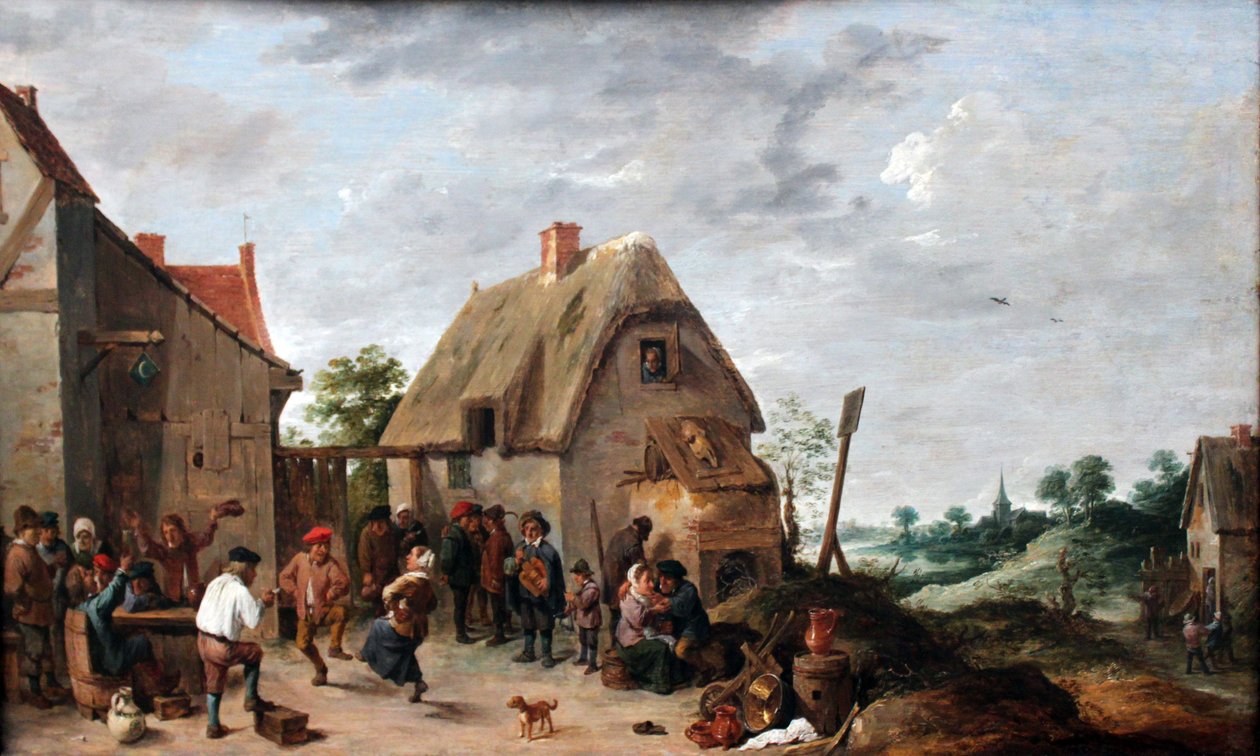 Flamländsk mässa av David Teniers the Younger