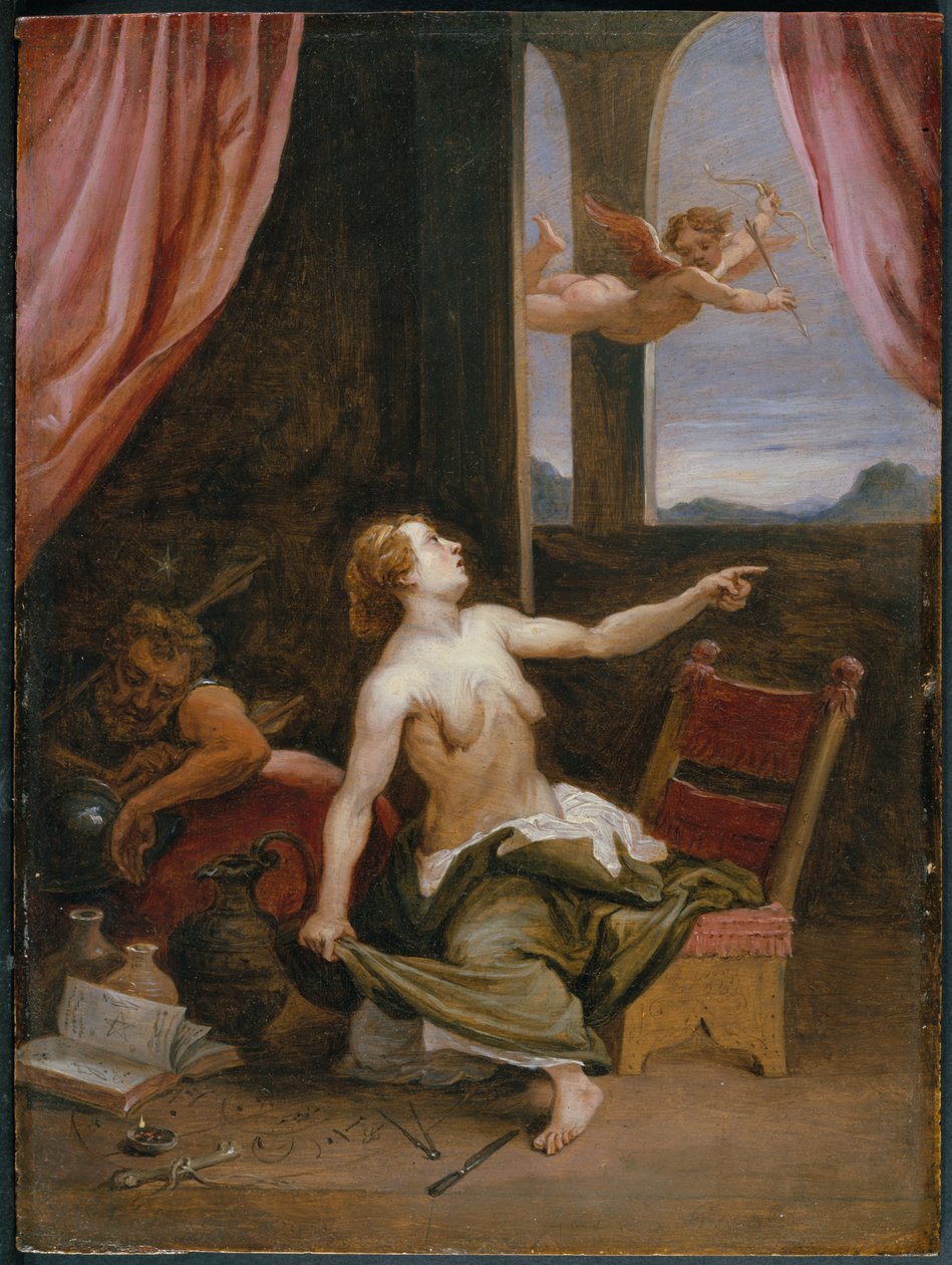 Ålderdom på jakt efter ungdom av David Teniers the Younger