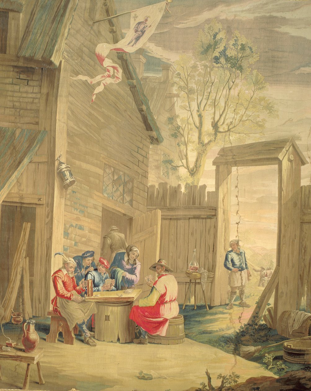 Kortspelet av David Teniers the Younger
