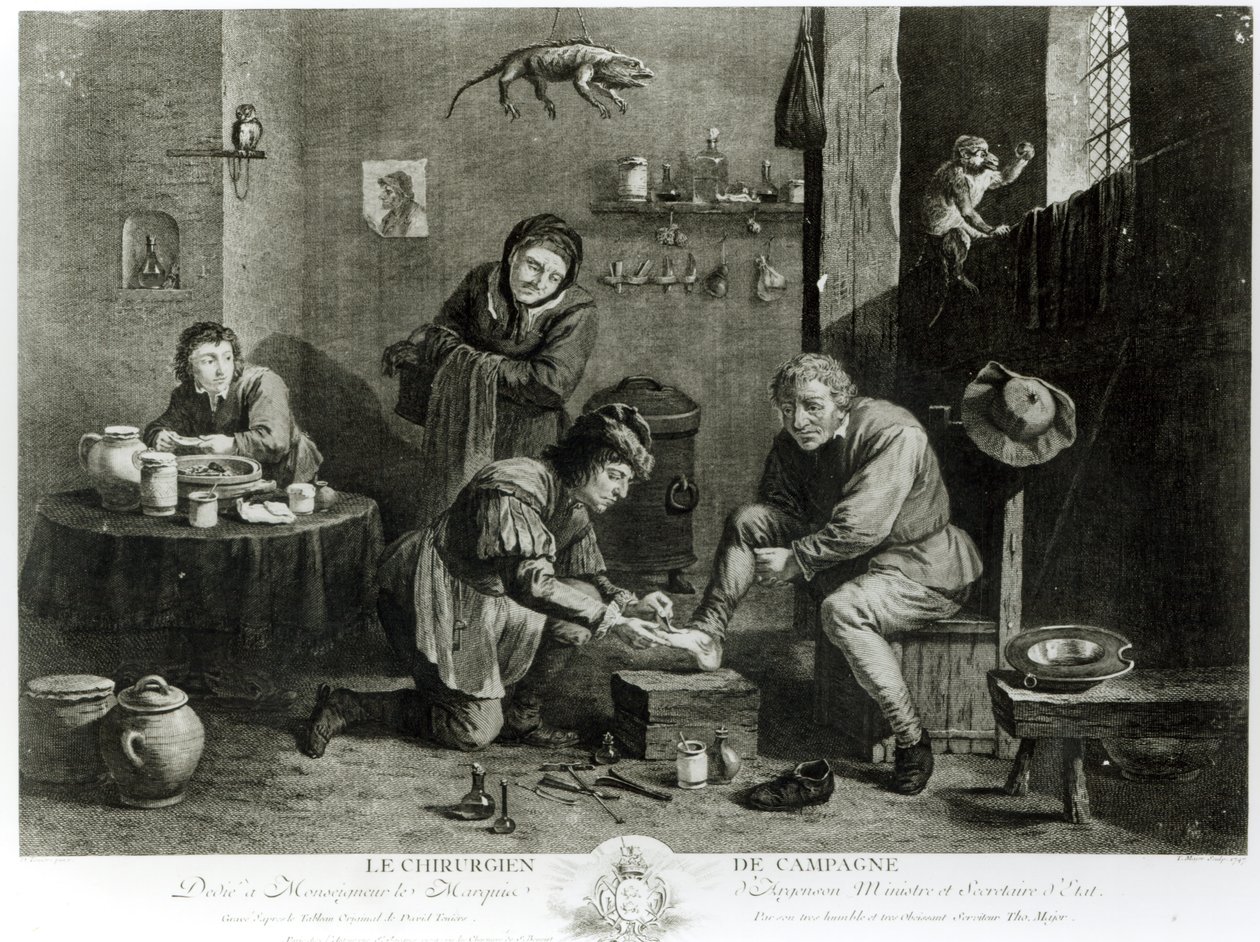 Länskirurg, graverad av Thomas Major (1714-99) 1747 av David Teniers the Younger
