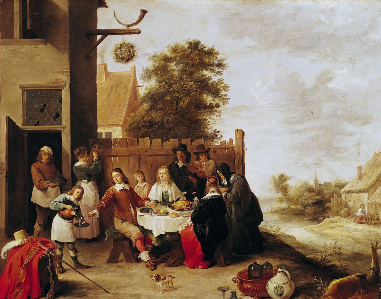 Den förlorade sonens högtid, 1644 av David Teniers the Younger