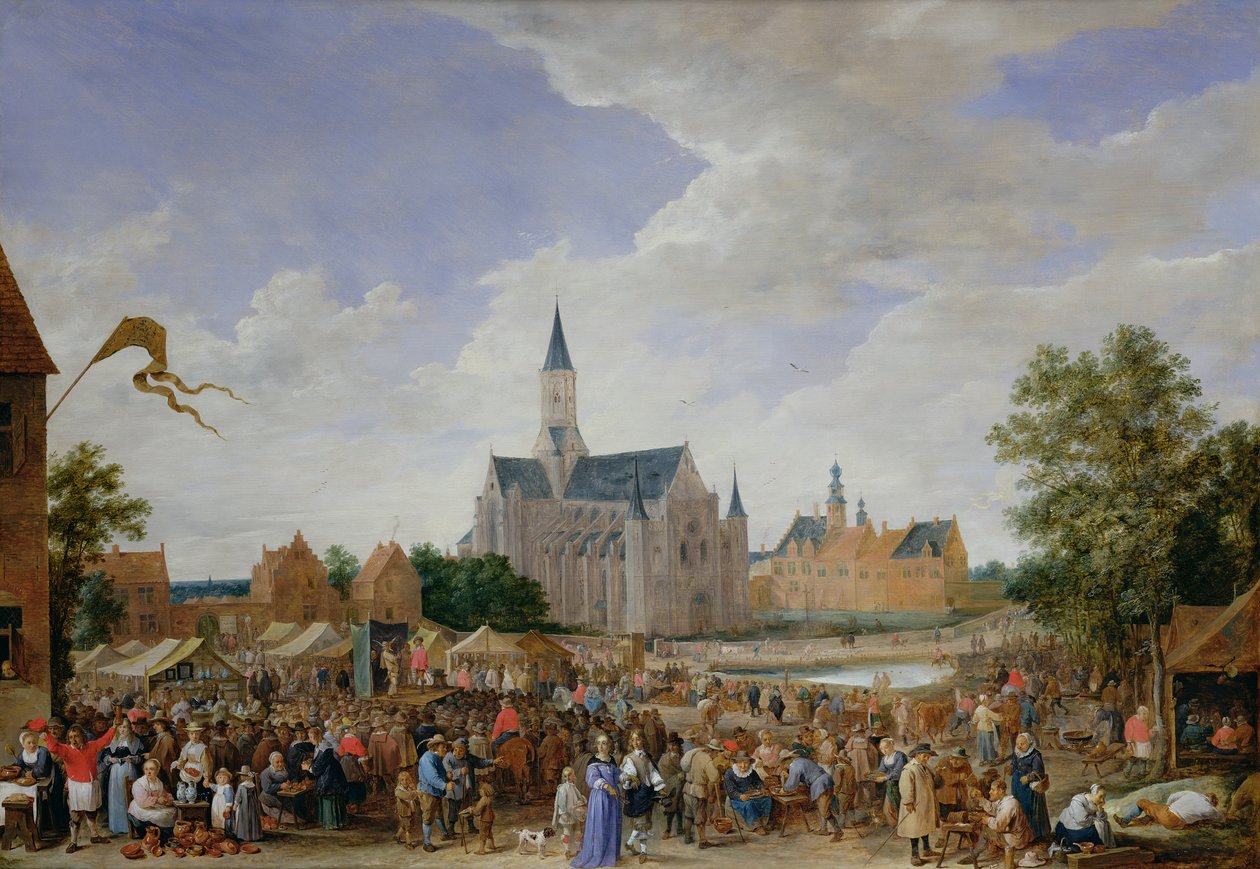 Krukmakarmässan i Gent av David Teniers the Younger