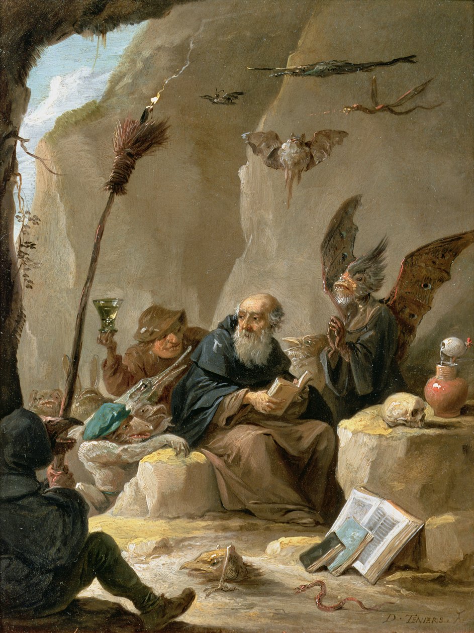 Frestelsen av Sankt Antonius av David Teniers the Younger