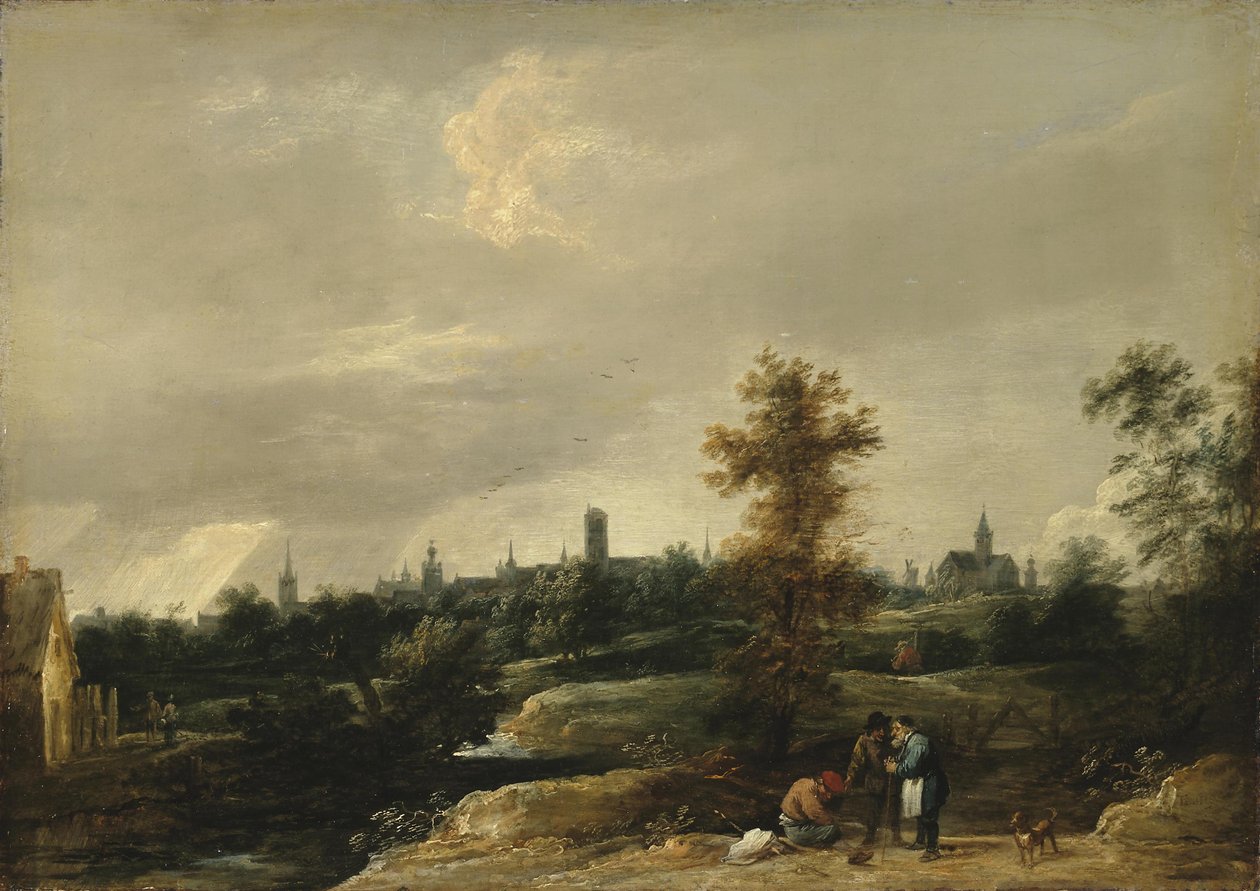 Utsikt över Bryssels omgivningar av David Teniers the Younger