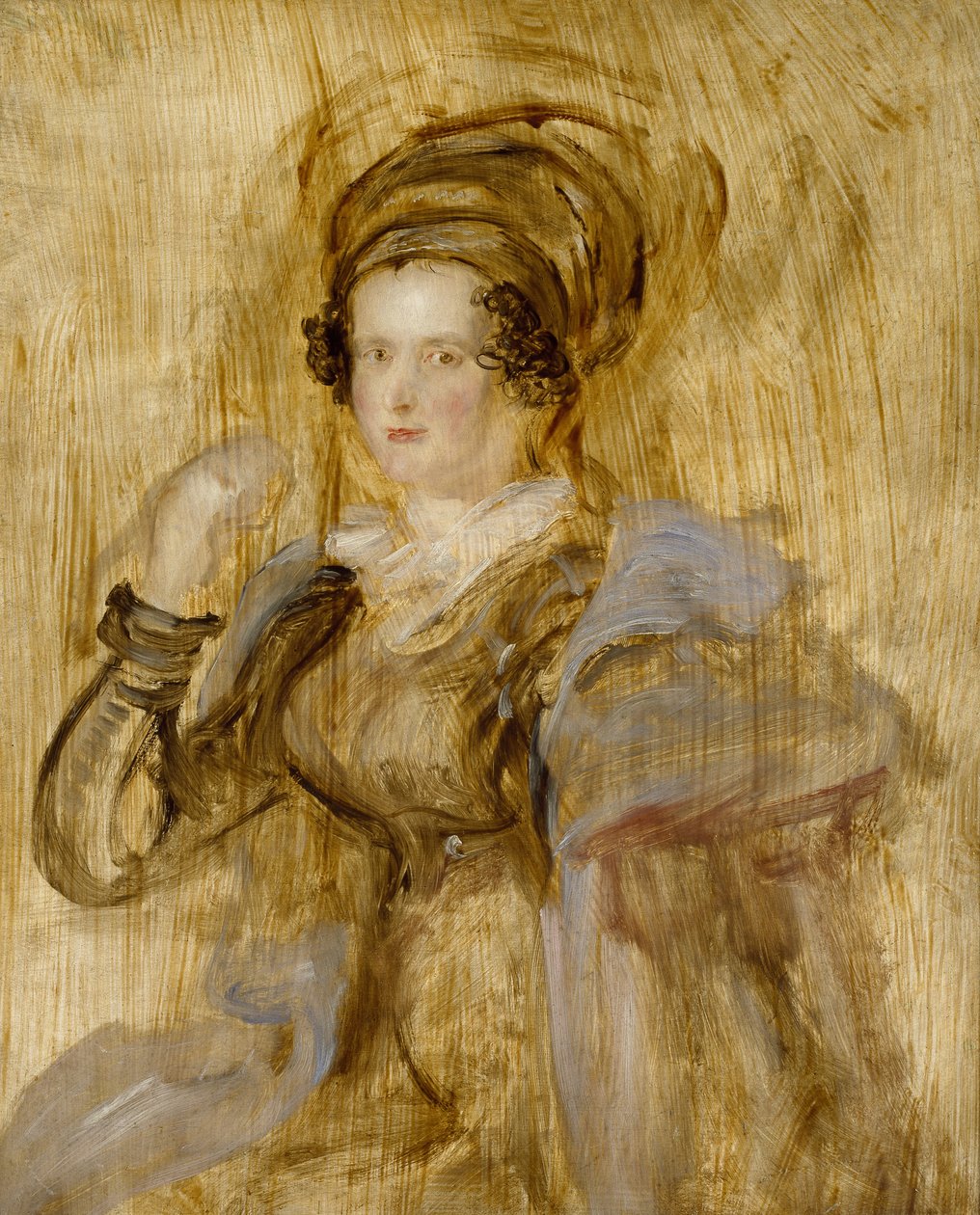 Porträtt av Maria, Lady Chalcott, 1800-talet av David Wilkie