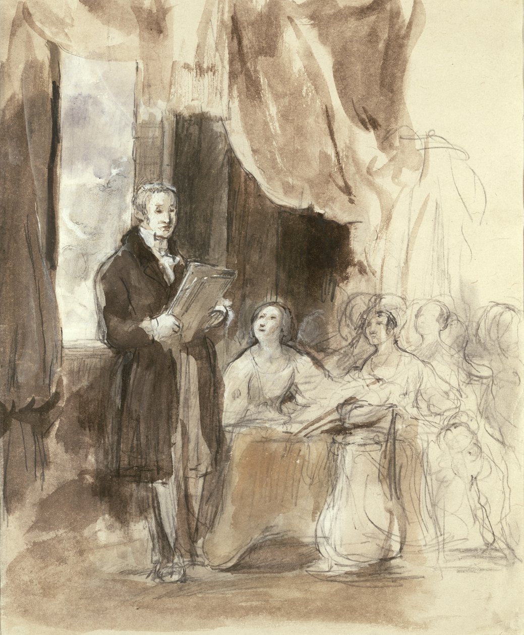 Sir Robert Peel läser för drottning Victoria av David Wilkie