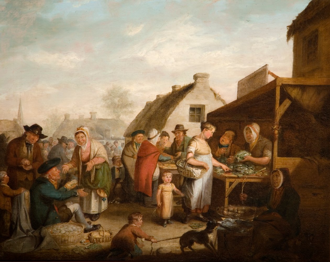 Den skotska marknadsplatsen, 1818 av David Wilkie