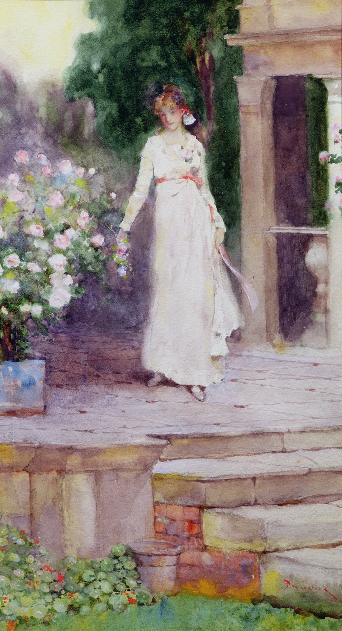 Lady on the Rose Terrace av David Woodlock