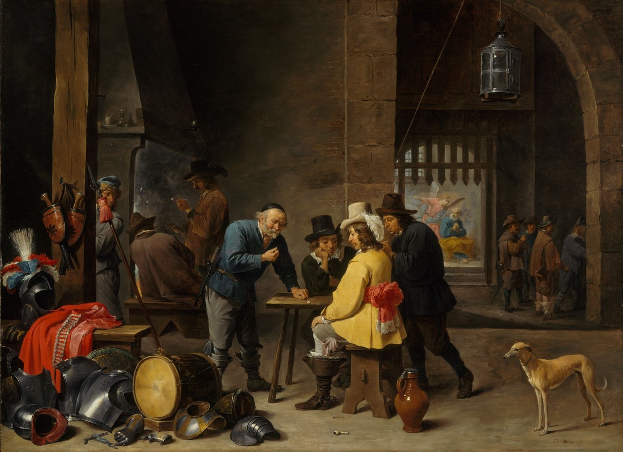 Vaktrum med Sankt Peters befrielse, c.1645-47 av David Teniers the Younger
