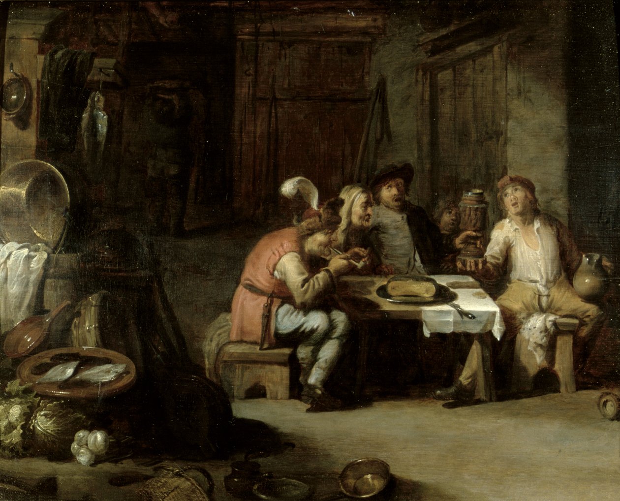 Interiör i ett ölhus, ca 1630-tal av David Teniers the Younger