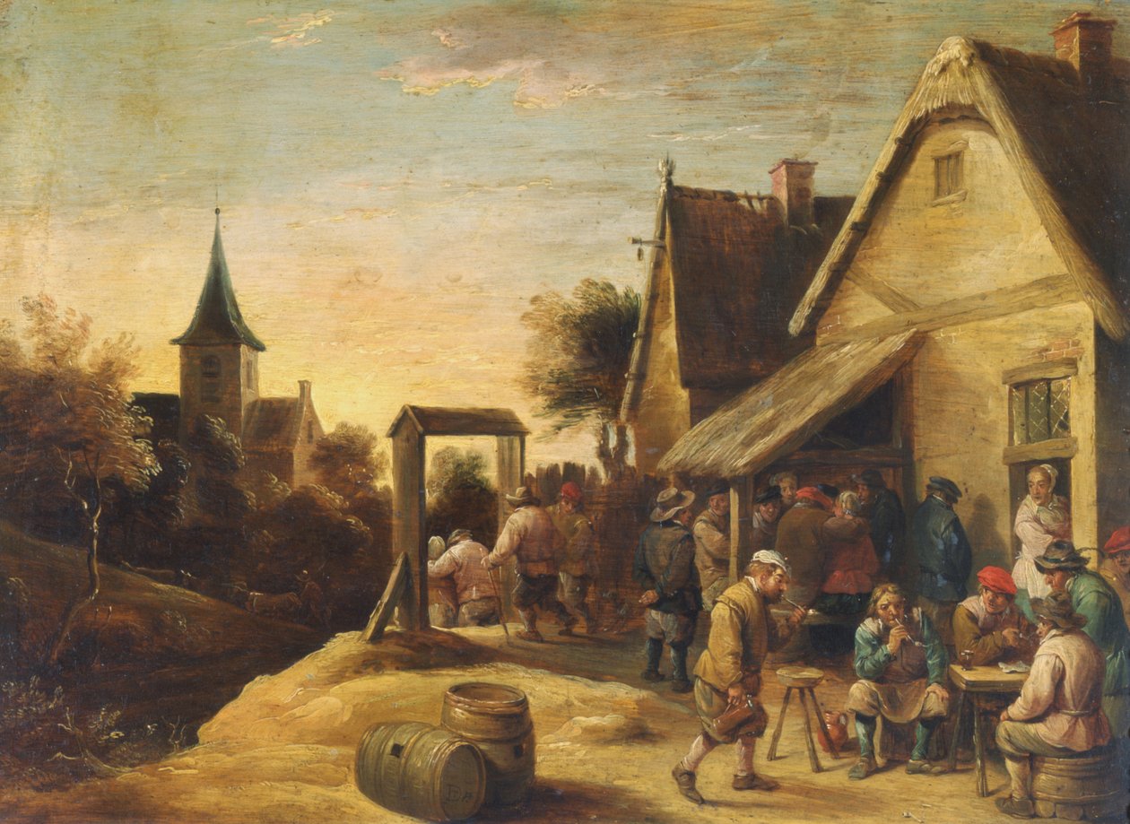 Taverna på landsbygden av David Teniers the Younger