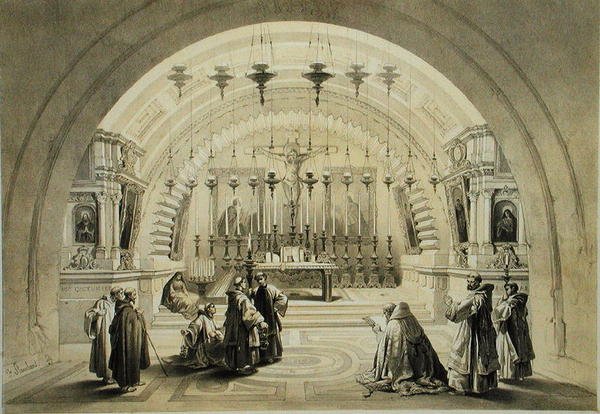 Kyrkan av bebådelsen eller Golgata, från 