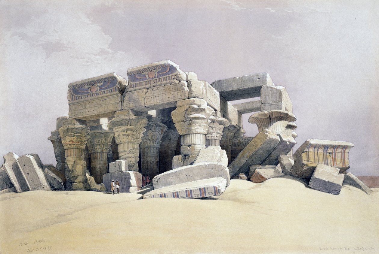 Kom Ombo, 21 november av David (after) Roberts