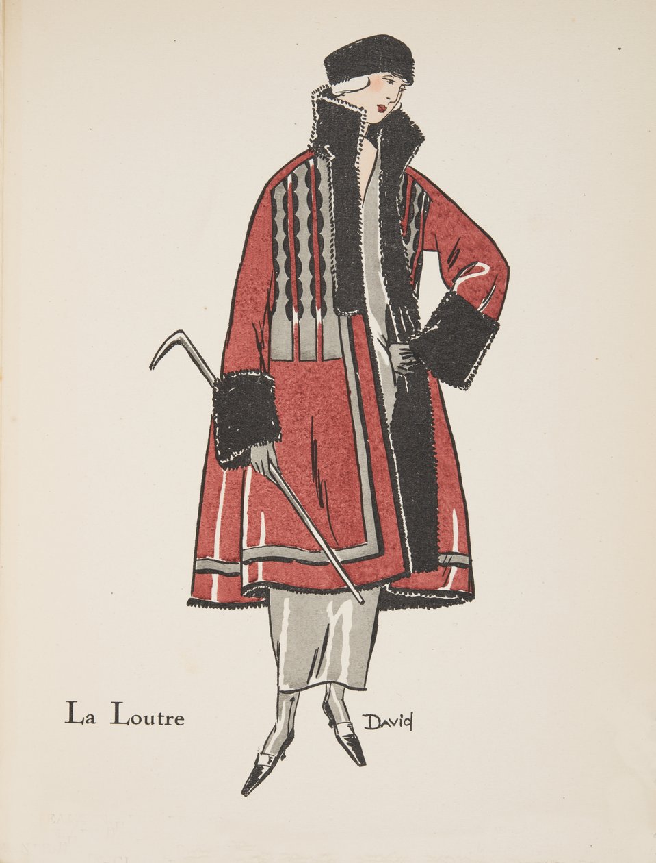 La Loutre, från en samling modetallrikar av David