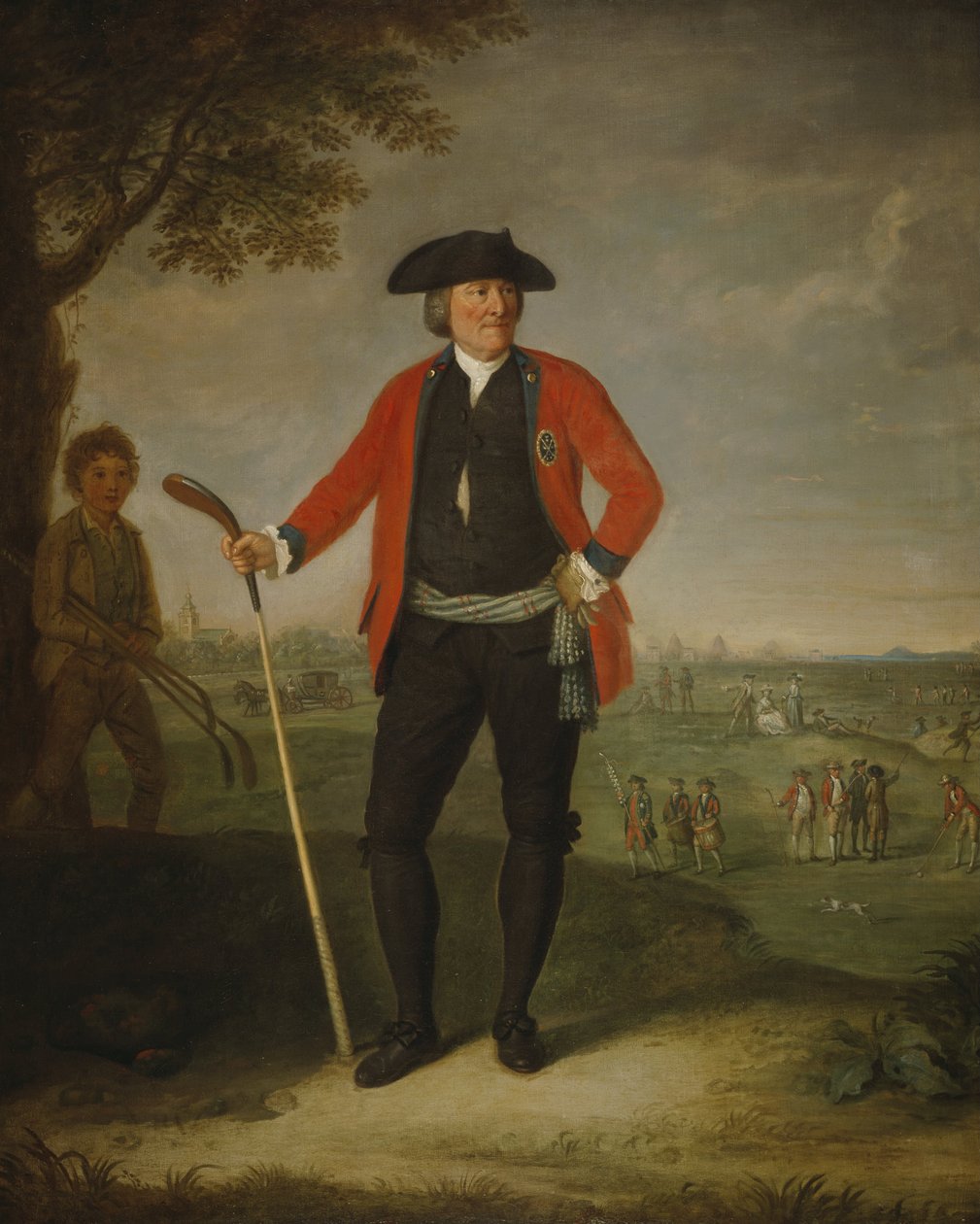 William Inglis, ca 1712 - 1792. Kirurg och kapten i det hedervärda sällskapet av Edinburghs golfare av David Allan