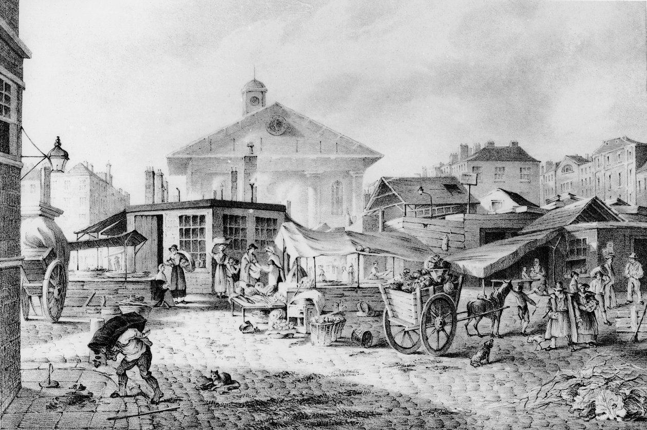 Covent Garden-marknaden, 1824 av David Barber