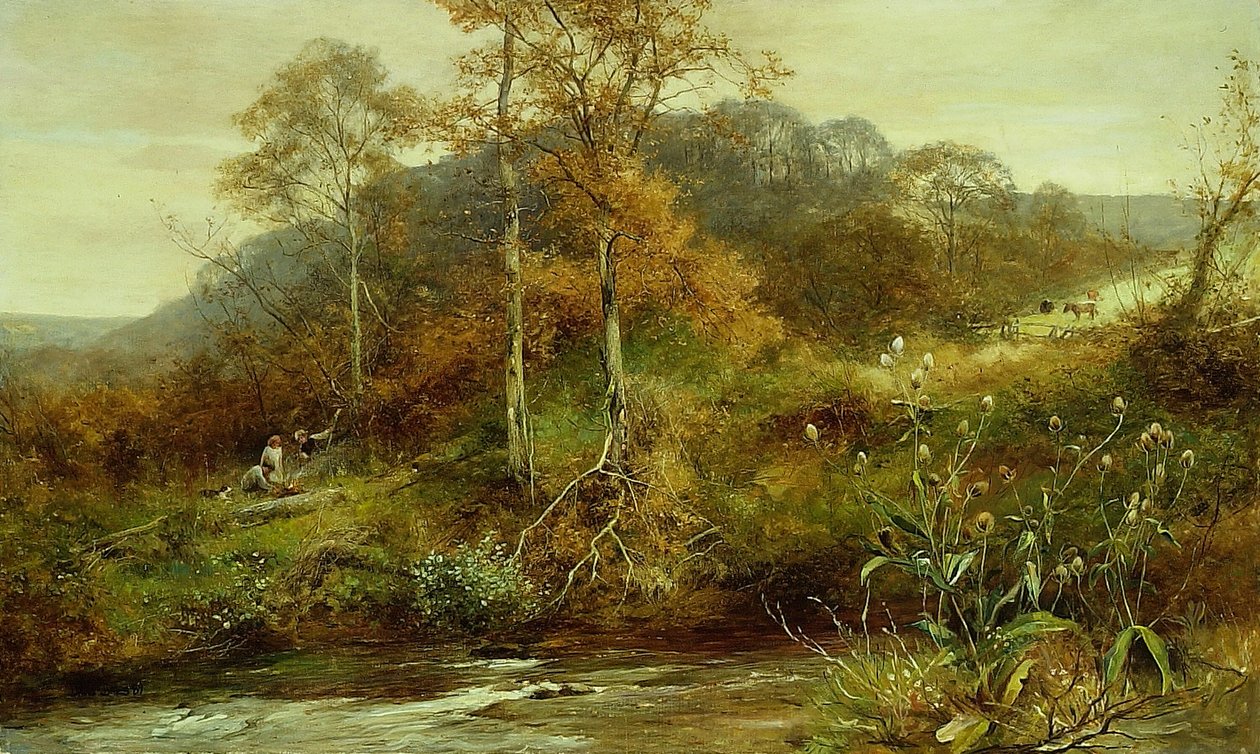 Höstflodscen, bäcken av David Bates