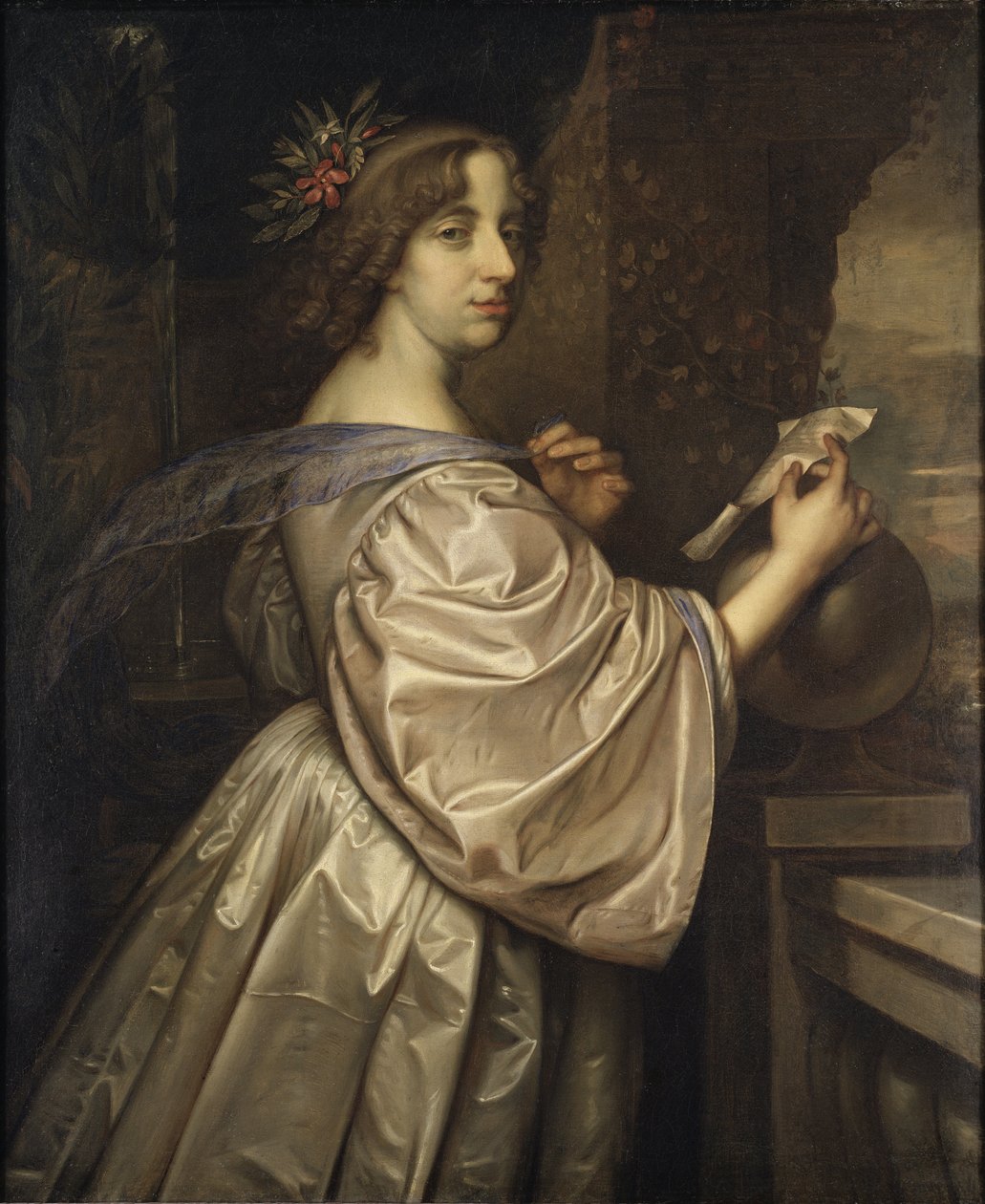 La reine Christine de Suede - Porträtt av drottning Christina av Sverige (1626-1689), av Beck, David (1621-1656). Olja på duk av David Beck