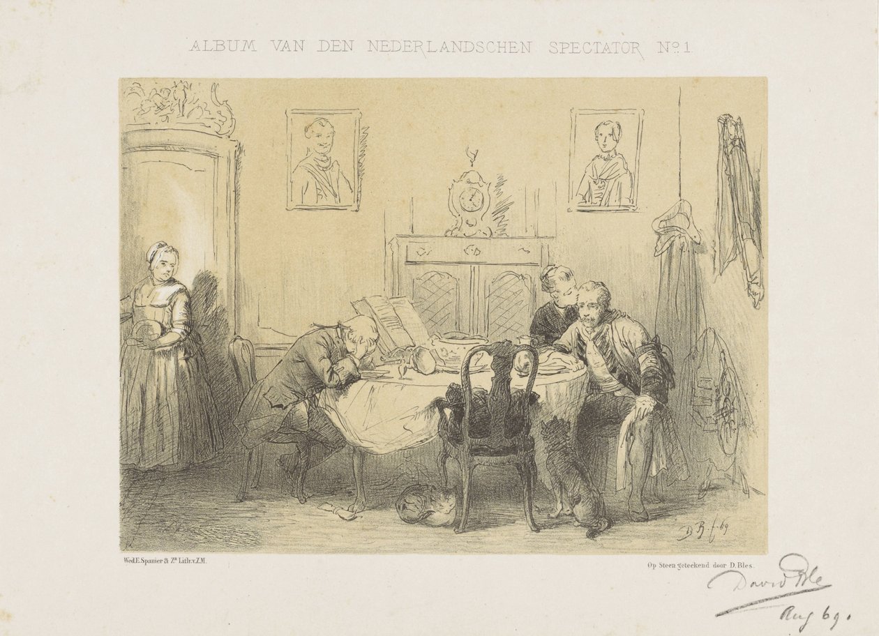 Den tomma stolen Album of the Dutch Spectator (serietitel på objekt) av David Bles