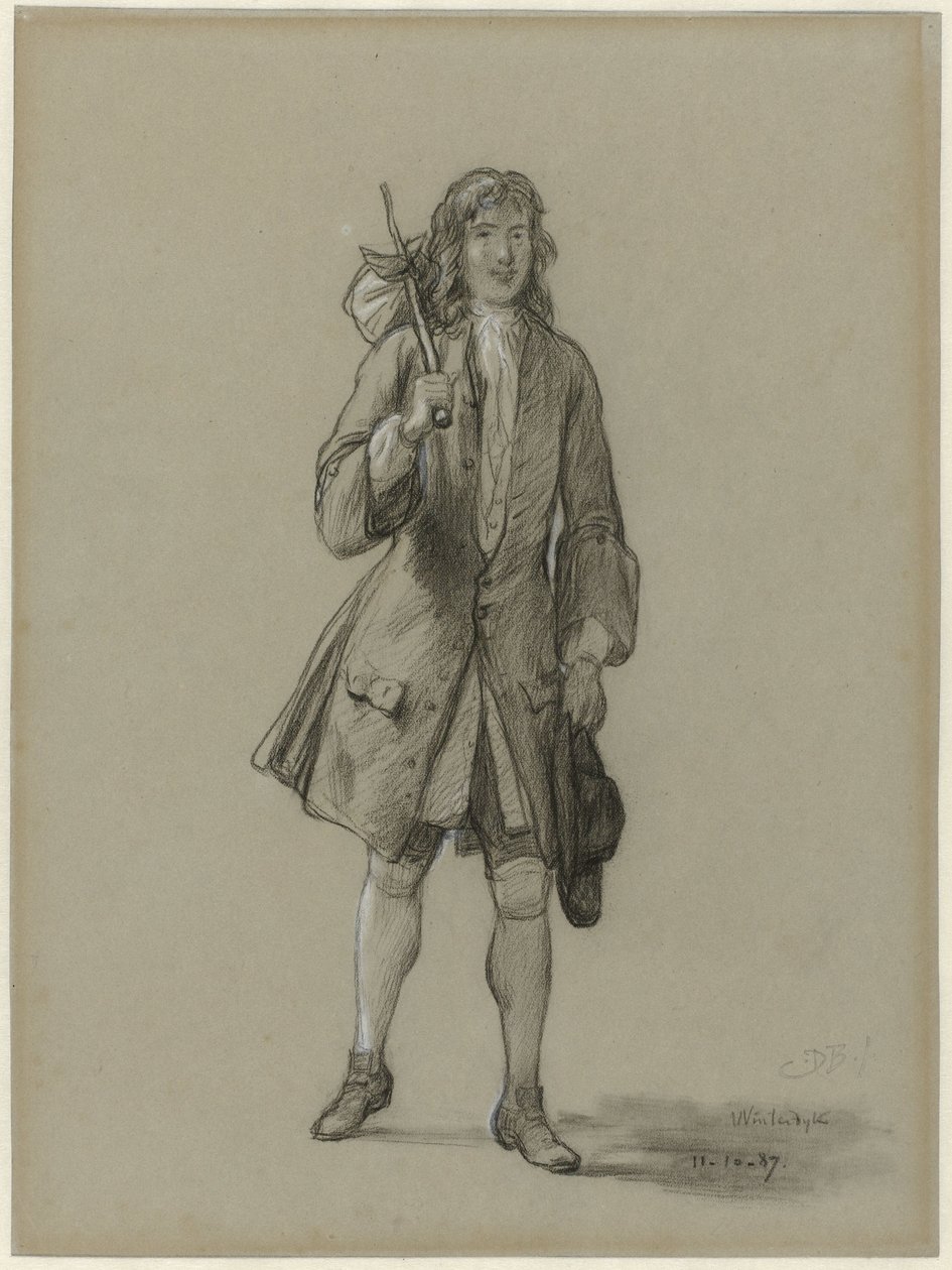 Ferdinand Huyck återvänder från utlandet. Illustration till boken med samma namn av Jacob van Lennep av David Bles