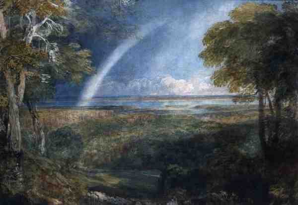 A Rainbow over the Severn (akvarell på papper) av David Cox
