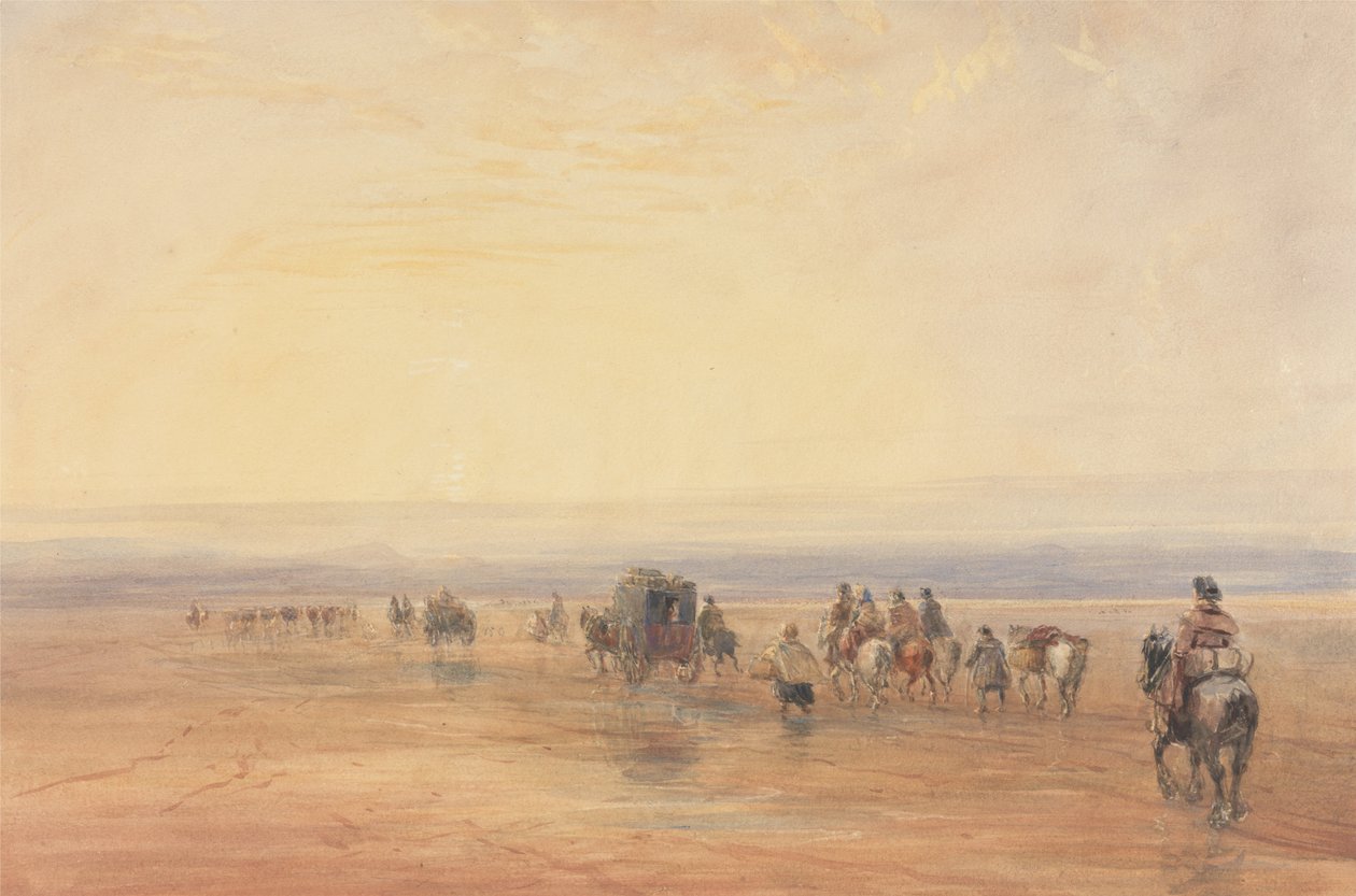 Korsning av Lancaster Sands av David Cox