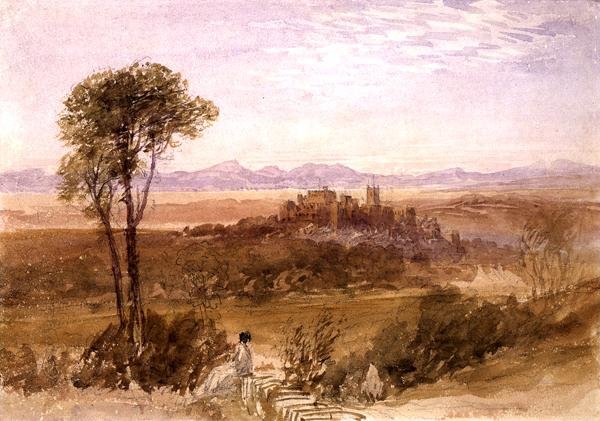 Lancaster (akvarell över penna på papper) av David Cox
