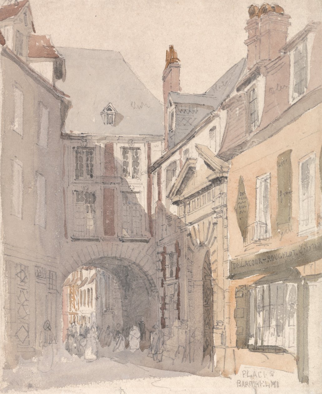 Placera St. Barthélemy, Rouen av David Cox