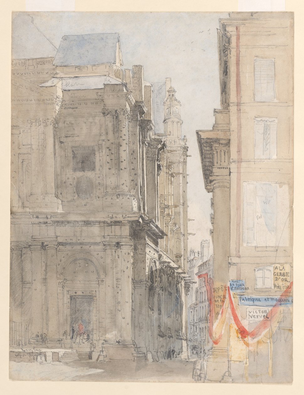 St. Eustache, Paris av David Cox