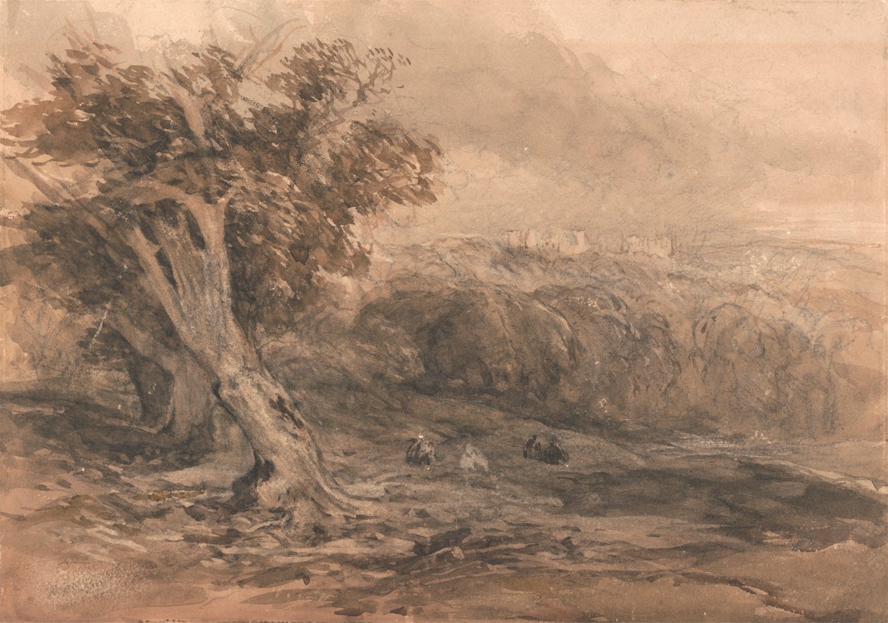 Warwick slott av David Cox