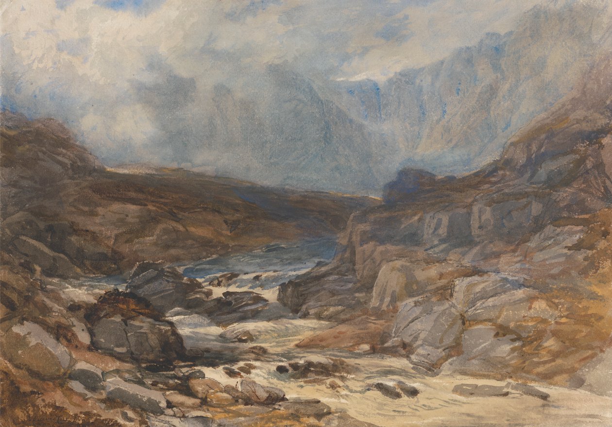 Walesisk bergsström av David Cox Jr.