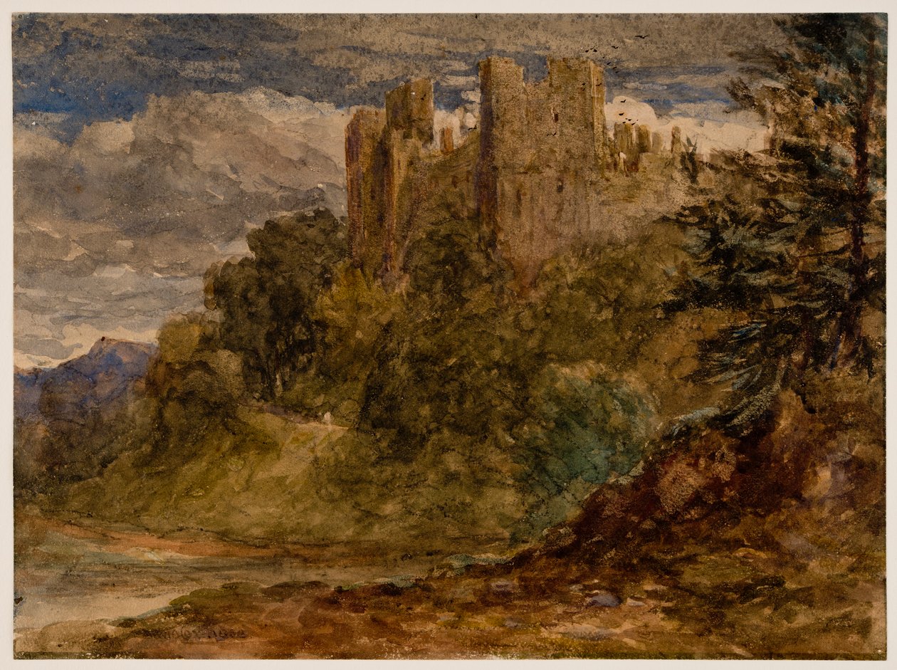 Ludlow Castle, 1800-talet. av David Cox the elder