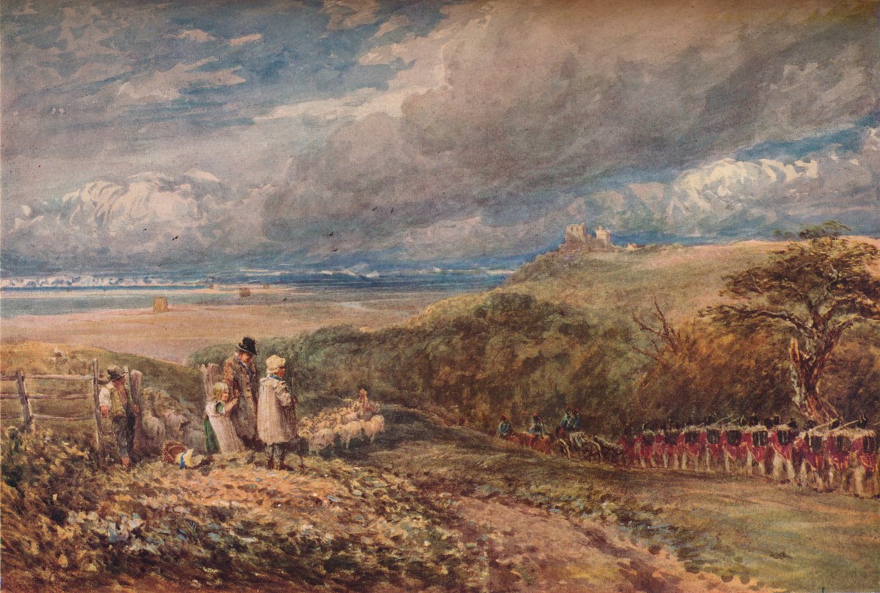 Fred och krig, c1848 av David Cox the elder