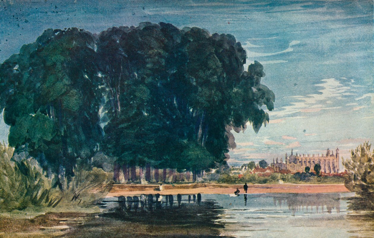 The Brocas, Eton, början av mitten av 1800-talet, 1930. av David Cox the elder