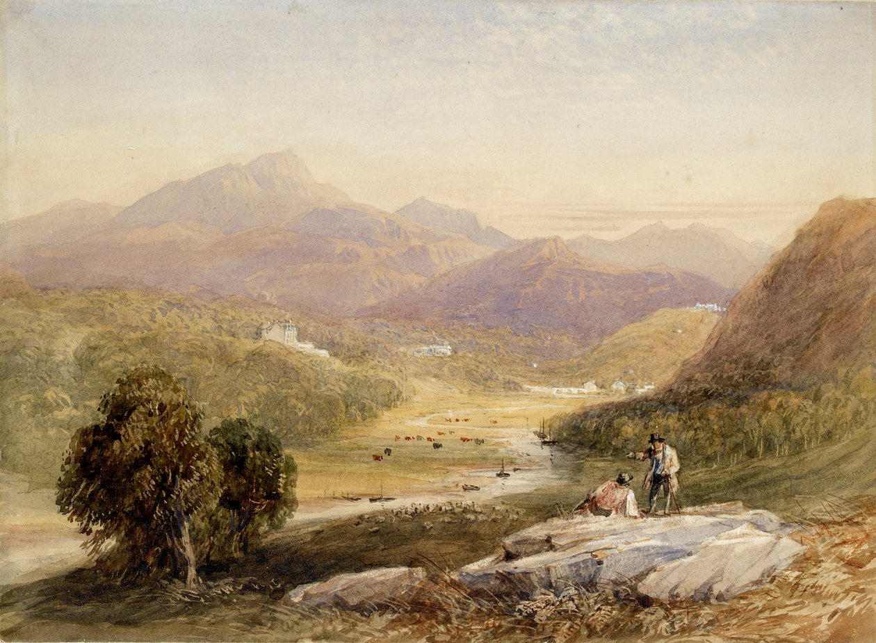 Vale of Ffestiniog, Merionethshire, 1800-talet av David Cox the elder