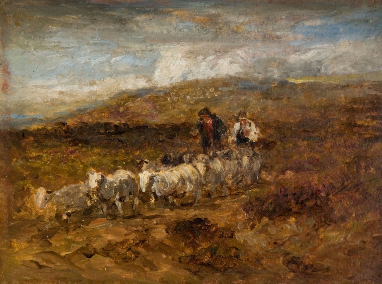 Walesiska herdar, 1841. av David Cox the elder