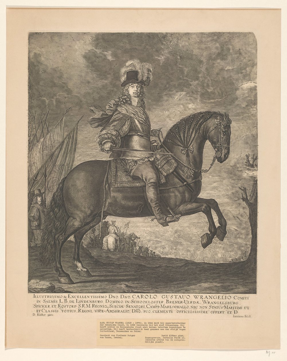 Den mest lysande och utmärkta Dmo. Herr. Charles Gustav Wrangel (...) av David Ehrenstrahl