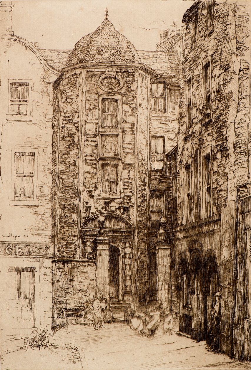 Strathmartine Lodging, 1900-talet (etsning) av David Foggie