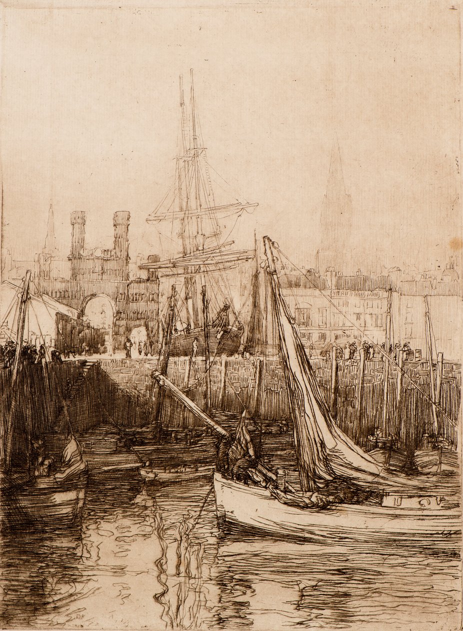 The Royal Arch, 1900-talet (etsning) av David Foggie