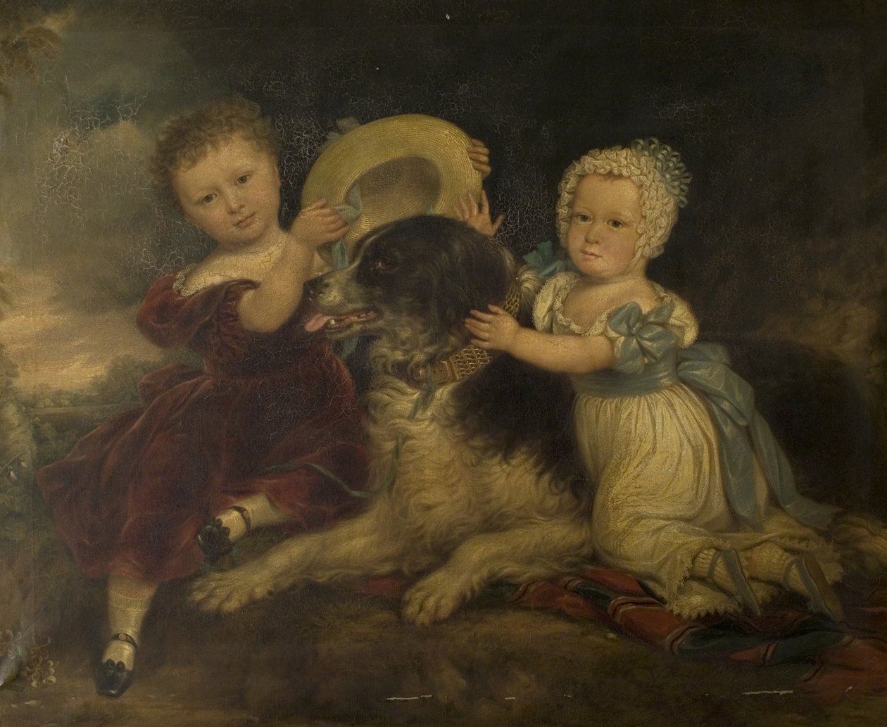 Arthur och Frances Hood, barn till Sir Arthur Gregory från Styvechale Hall och Nelson, 1838 av David Gee