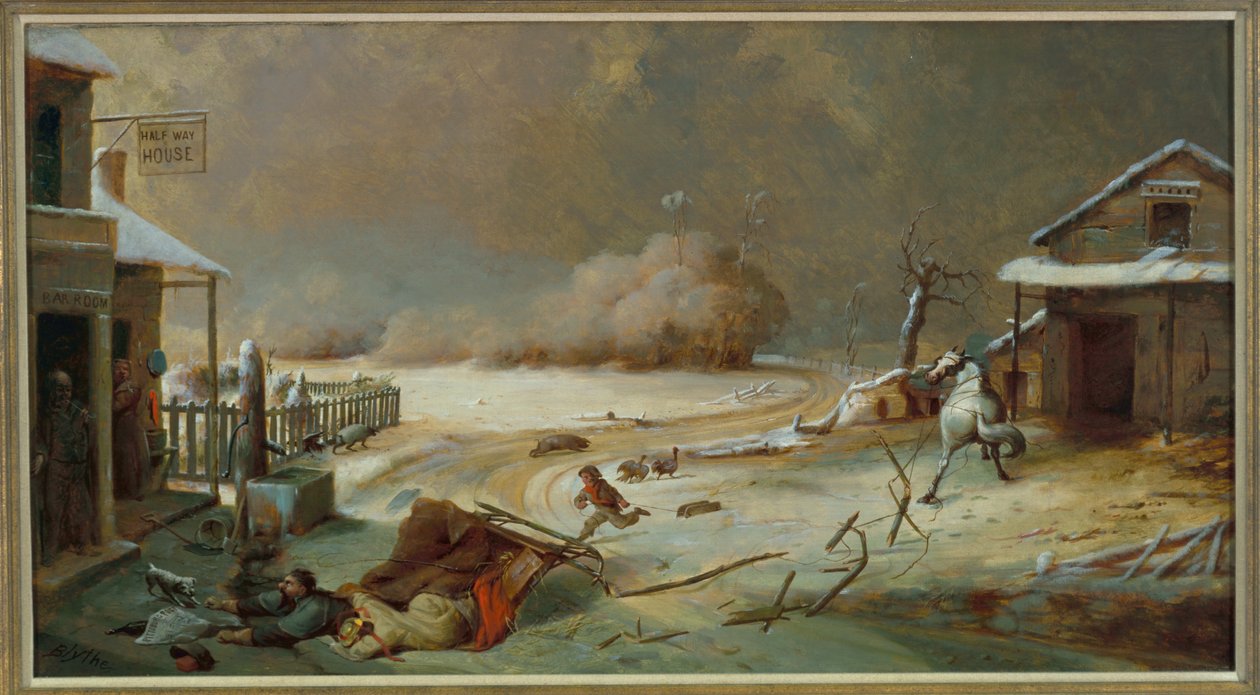 Halvvägshus, 1864 av David Gilmour Blythe